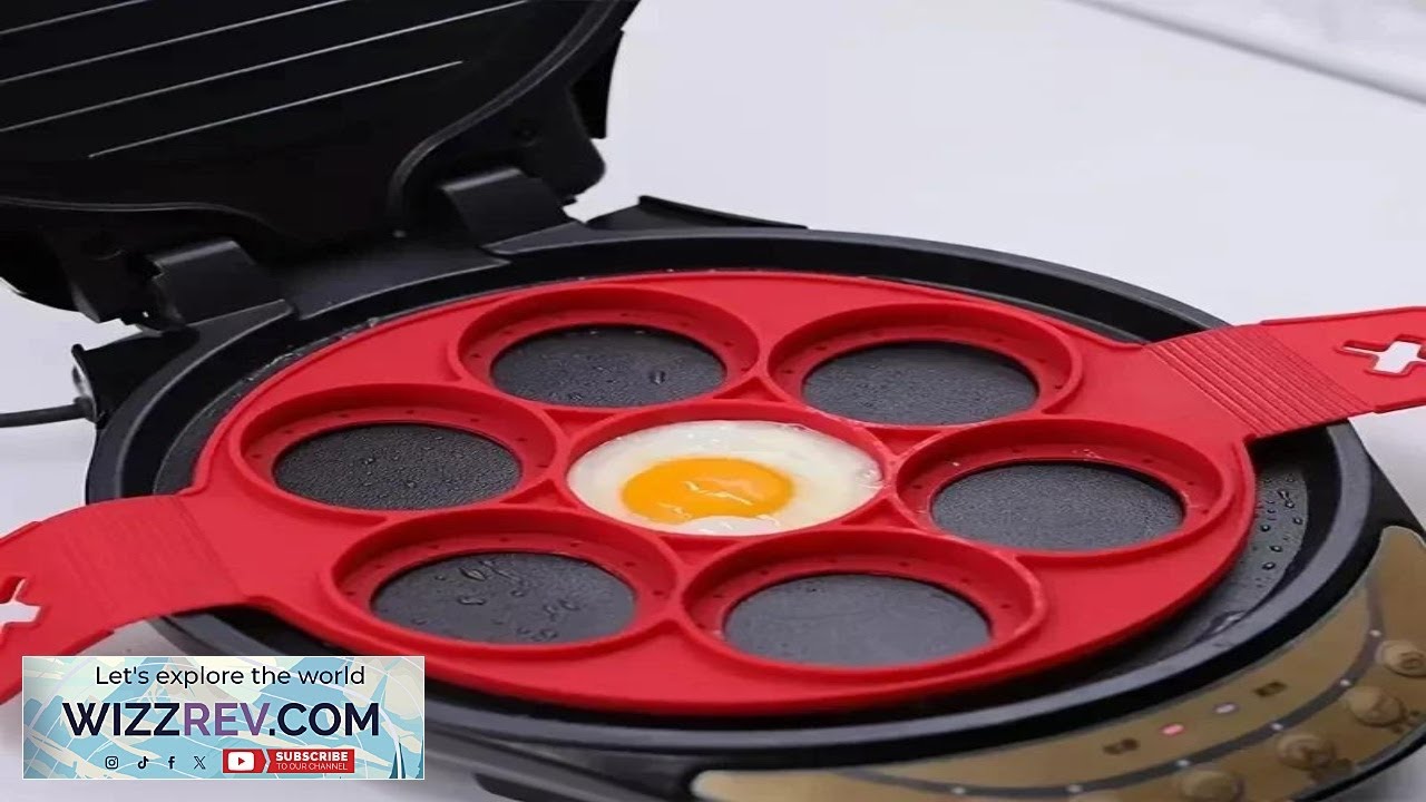 Silicone 7 hole Circular Frying Pan Breakfast Pancake Mold DIY Baking Tool Review