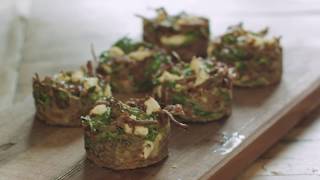 Nester Aus Kastanien-Fettuccine Mit Ricotta Und Spinat