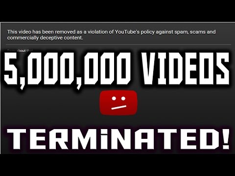 Spam404 Has Terminated 5,000,000 Videos (Including Pewdiepie)