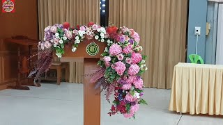 Podium Flower arrangement Thai style @THAILAND STORY LIFE