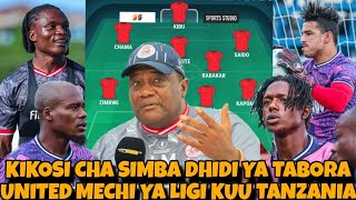 Kocha MGUNDA Atangaza Kikosi cha SIMBA Kinachoanza Dhidi ya TABORA UNITED Mechi ya Ligi Kuu Tanzania