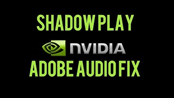 How to fix ShadowPlay & Adobe Premiere audio/video sync problems!