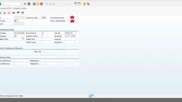 SAP MM- RFQ Creation using Model Service Specification