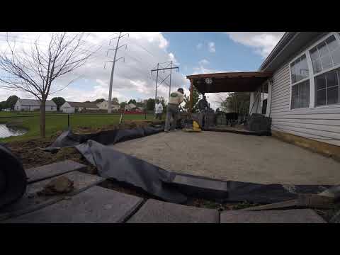 1 day paver patio install.