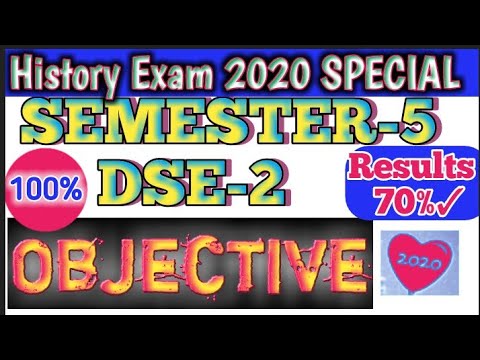 History semester-5 DSE-2 objective question। Dse-2MCQ ।sem-5 dse-5