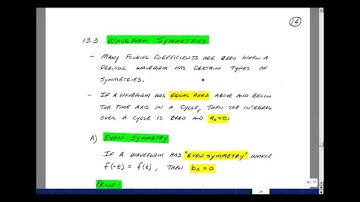 ECE202msu: Chapter 13 - Waveform Symmetries