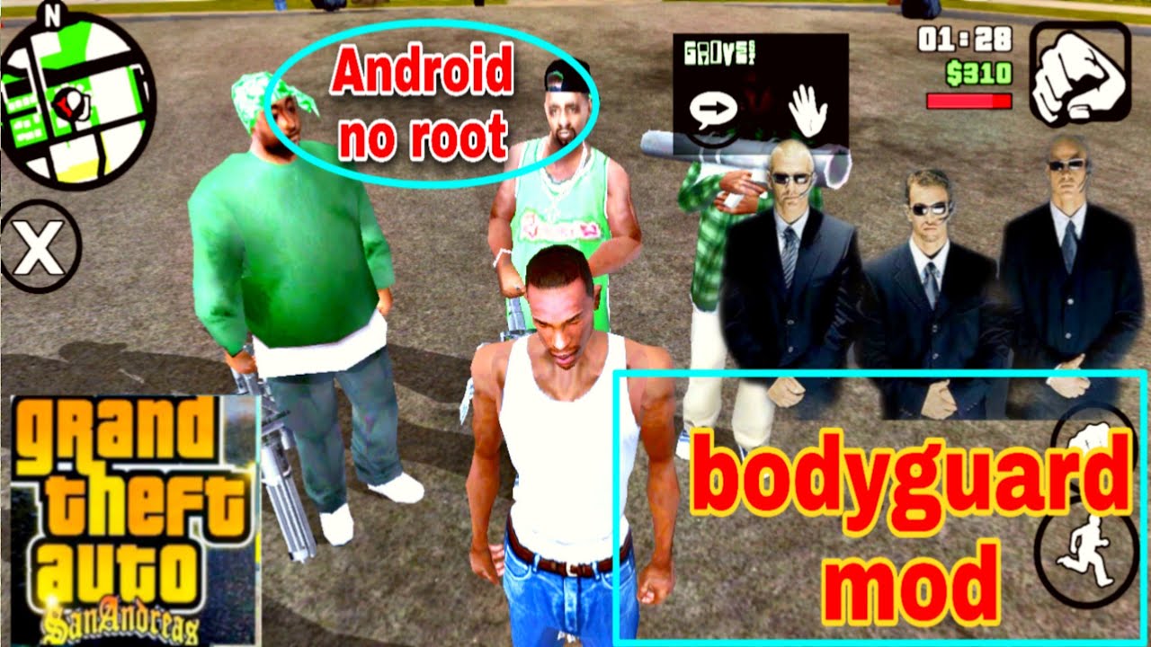 How to get bodyguard in GTA San Andreas android|bodyguard mod in ...