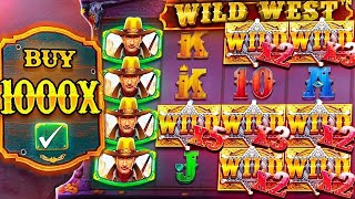 ВИЛД ВЕСТ ЗАРЫЛ ТОПОВУЮ ПОЛЯНУ ВИЛДОВ НА х1000 ЗАНОС!? / Бонус В Слоте Wild West Gold /заносы недели