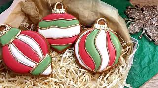 Christmas balls made from gingerbread / пряничні ялинкові іграшки by Lili Cookie 288 views 5 months ago 2 minutes, 57 seconds