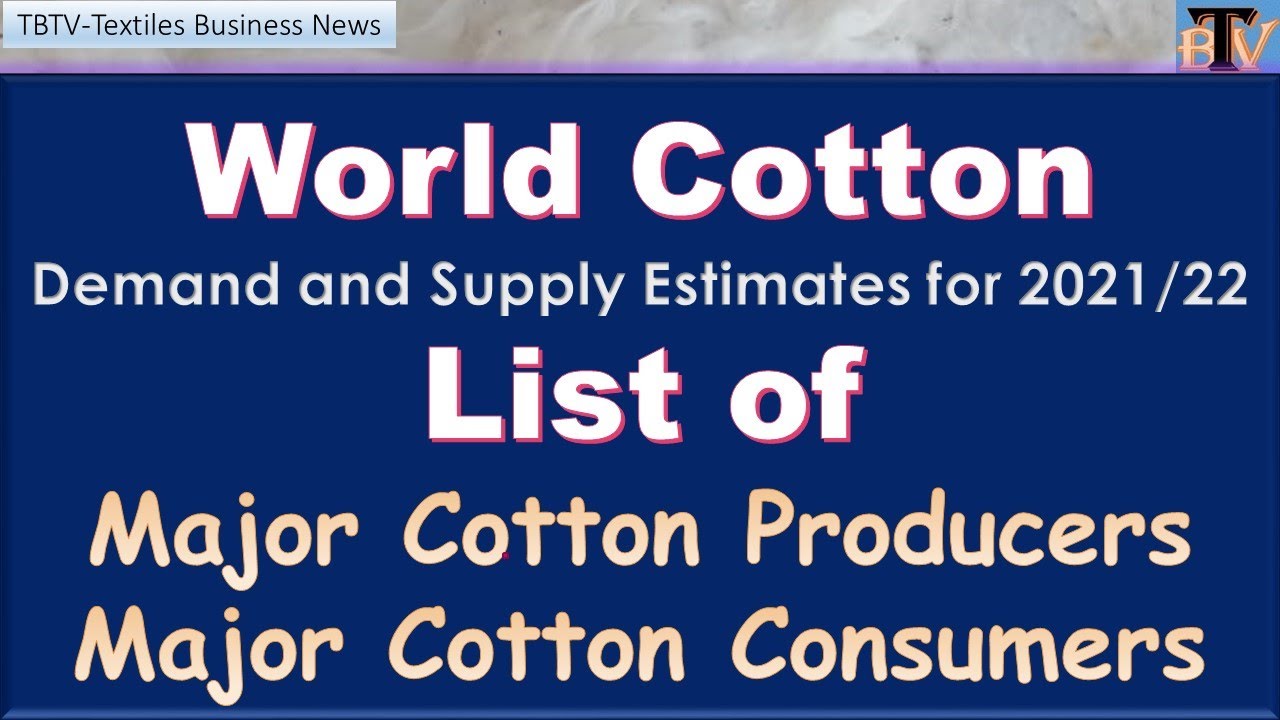 World Cotton Demand and Supply Estimates. Major Cotton Producing and Consuming Countries