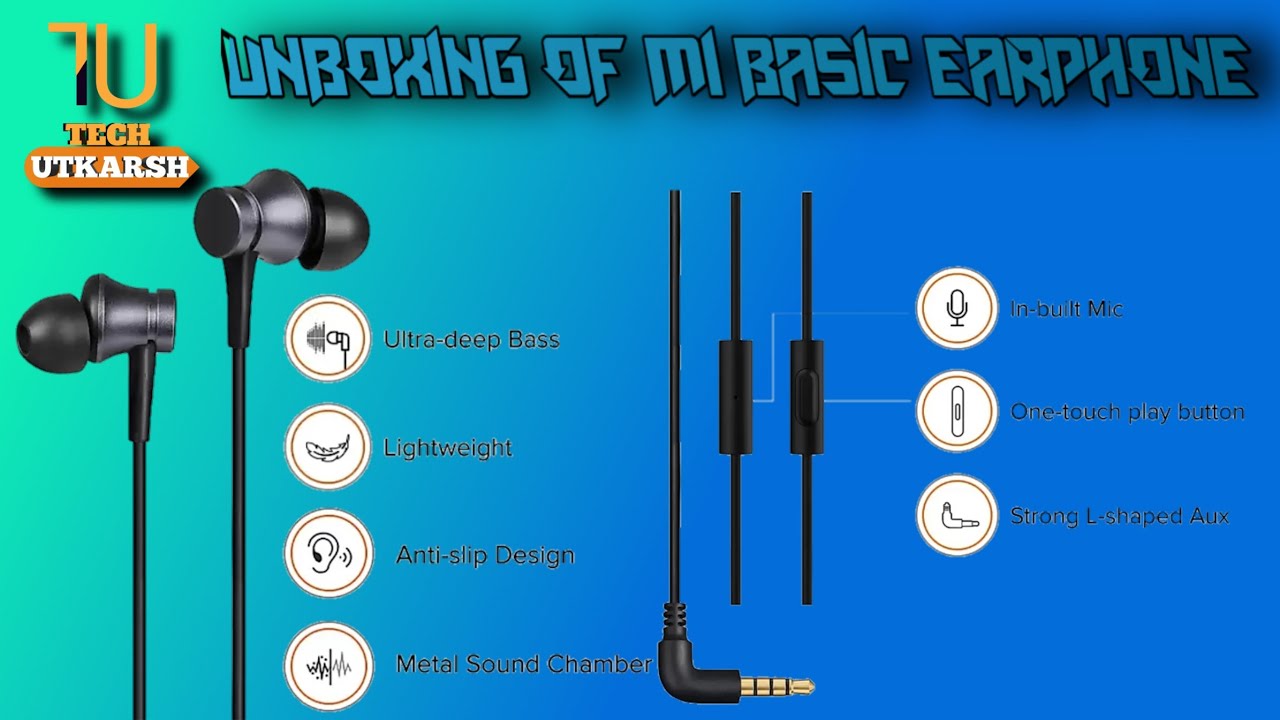 bestearphoneunder500Unboxing of MI Basic EarphoneIN HINDITECH