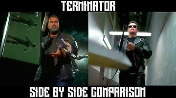 MK 11 - Terminator Intros/Outros Compared to Movie Scenes