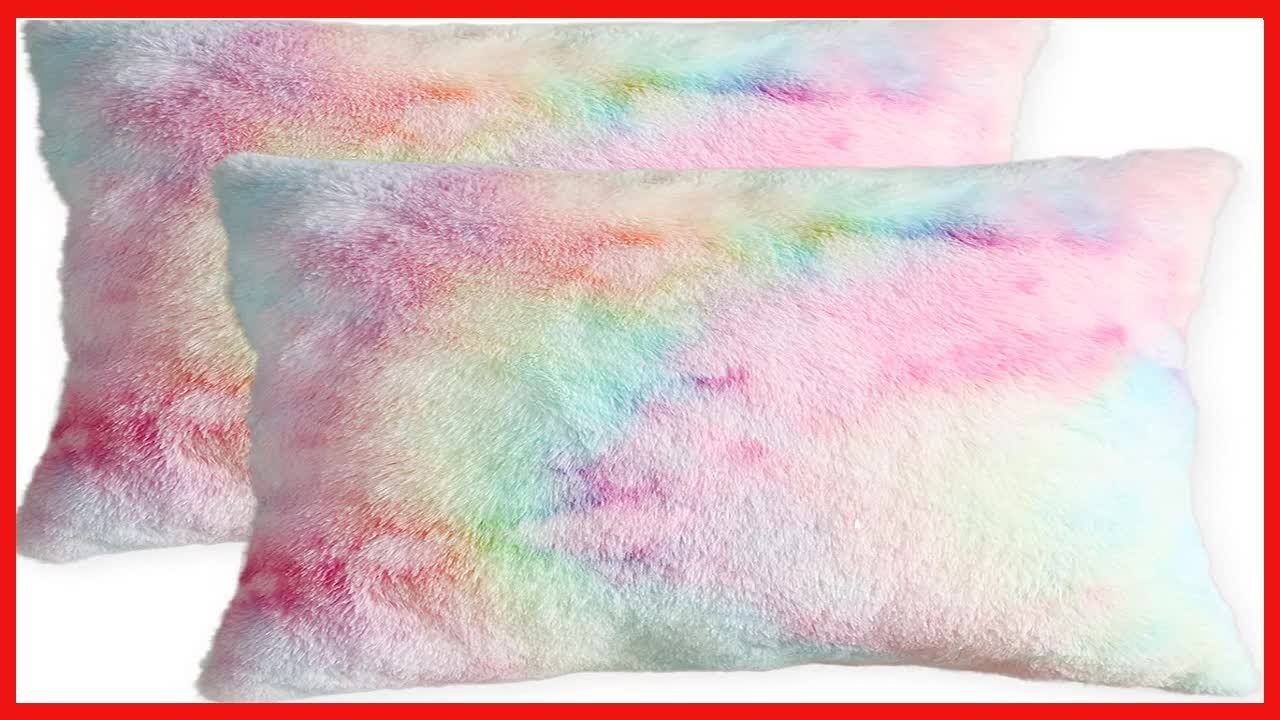 Cozy Up Your Space with Soft, Colorful Unicorn-Inspired Throw Pillow Covers