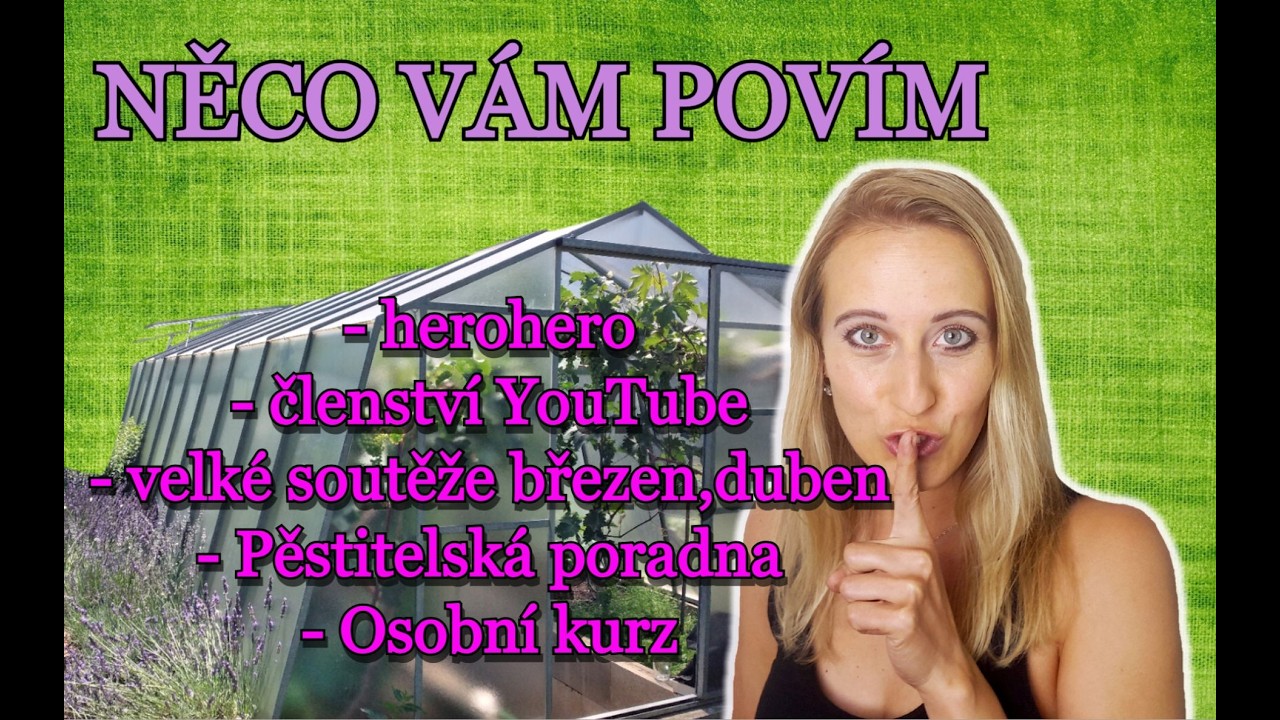 DŮLEŽITÉ INFORMACE PRO ROK 2026 - herohero, členství, soutěže, pěstitelská poradna a osobní kurz