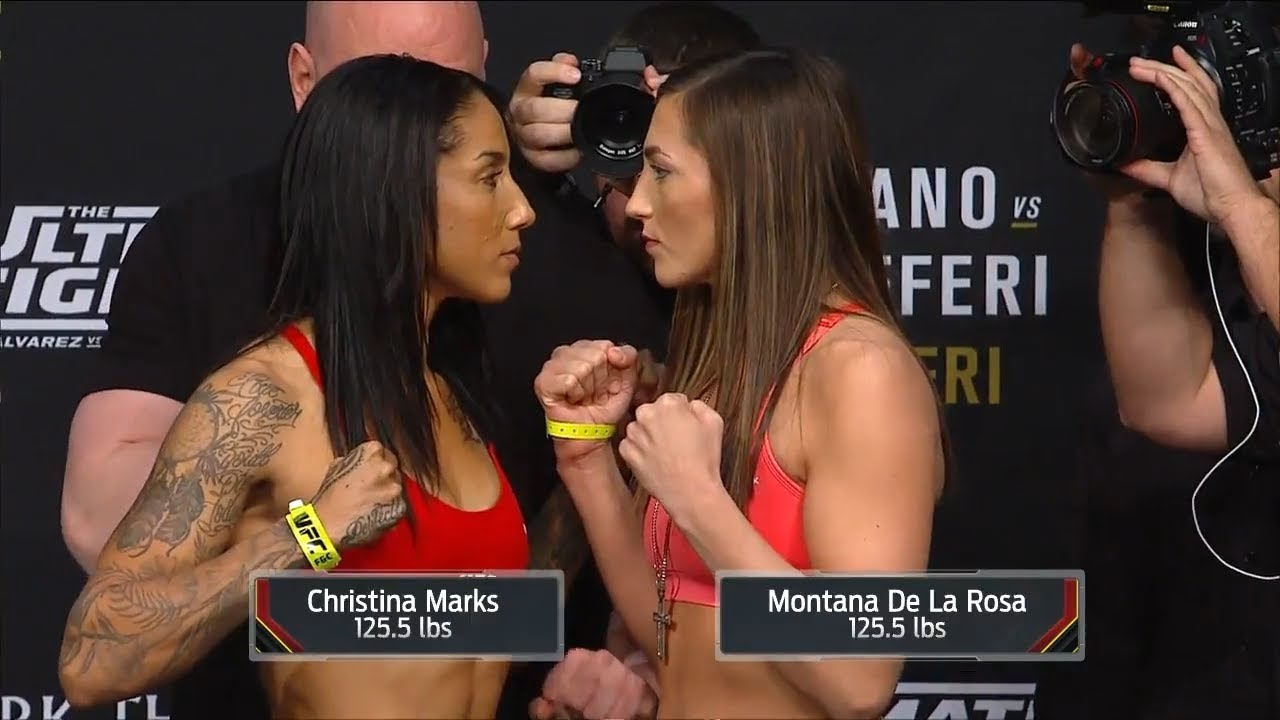 Christina Marks vs. Montana De La Rosa - Weigh-in Face-Off - (The Ultimate ...