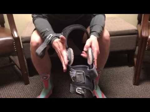 Donjoy knee brace Zero Strap / anti-migration band installation