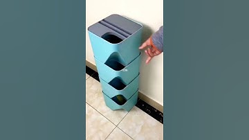 Kitchen Trash Can Stacked Sorting Trash Bin Recycling Bin Household Dry and Wet Separation Waste Bin