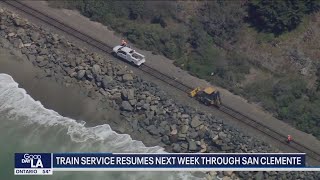 Full train service through San Clemente resumes soon