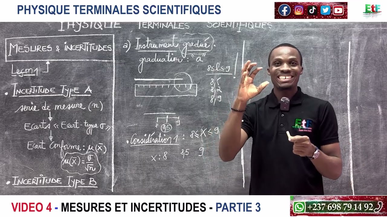 VIDEO 4 - PHYSIQUE TERMINALES - MESURES ET INCERTITUDES - PARTIE 3