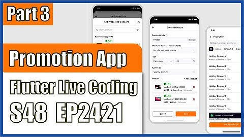 [Flutter] Flutter Live Coding EP2421 (Promotion App UI Part 3)