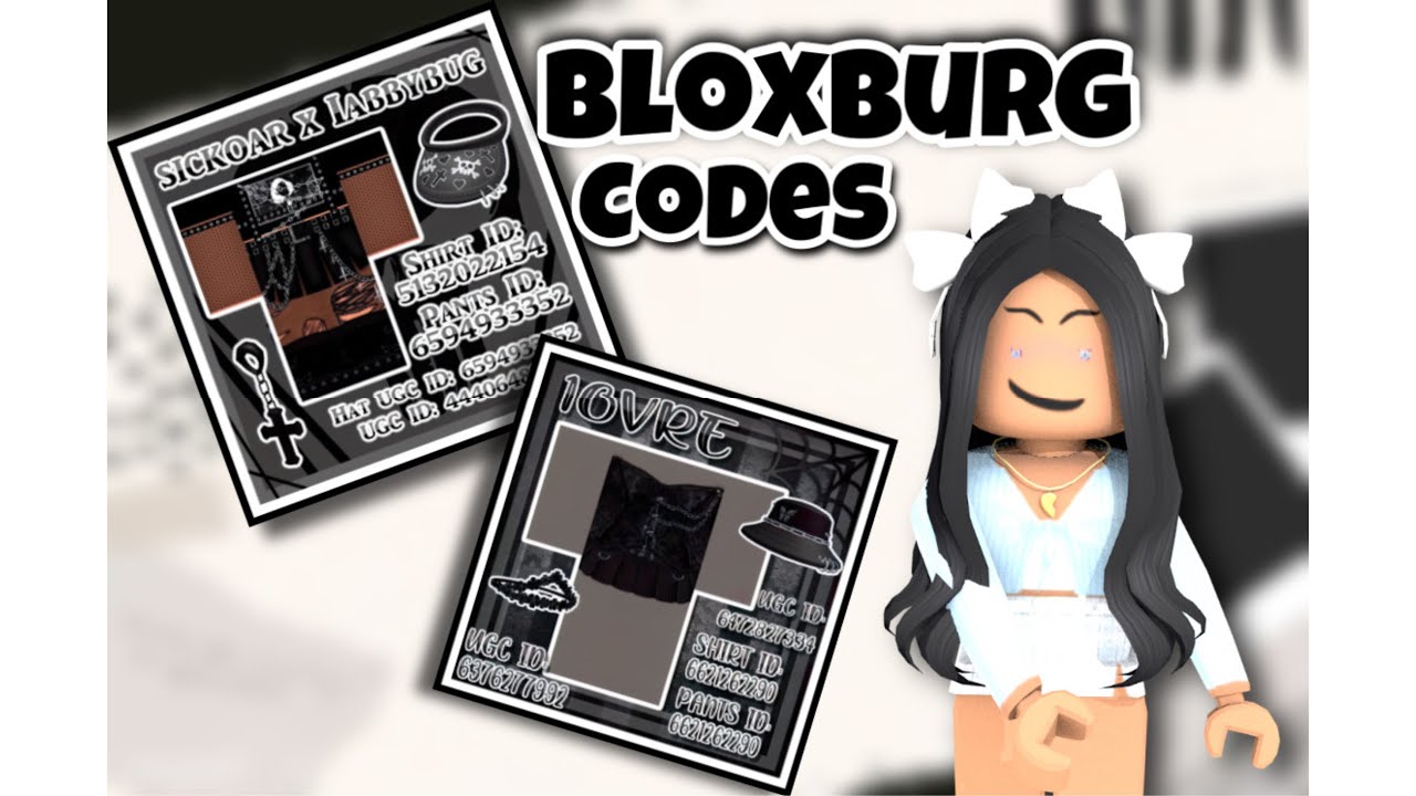 Bloxburg gothic and dark outfit codes bloxburg outfit codes YouTube