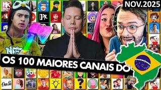 Os Maiores Canais Do Youtube Brasil 2025 Atualização De Novembro