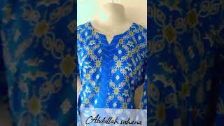 Elegant Blue Printed Kurti Design 💙 | Latest Ladies Dress Stitching | Abdullah Suhana Ladies Tailor