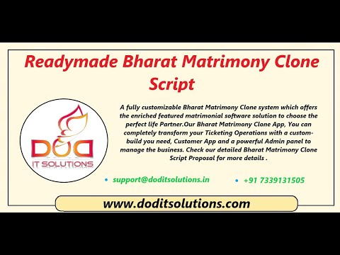 BHARAT MATRIMONY CLONE | Bharat Matrimony Php Script | DOD