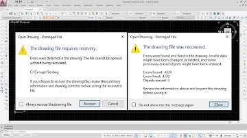 Recover AutoCAD file