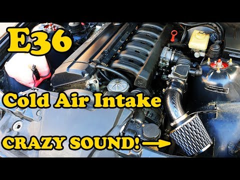 Cold Air Intake DIY Installation Tutorial BMW E36 Crazy Sound