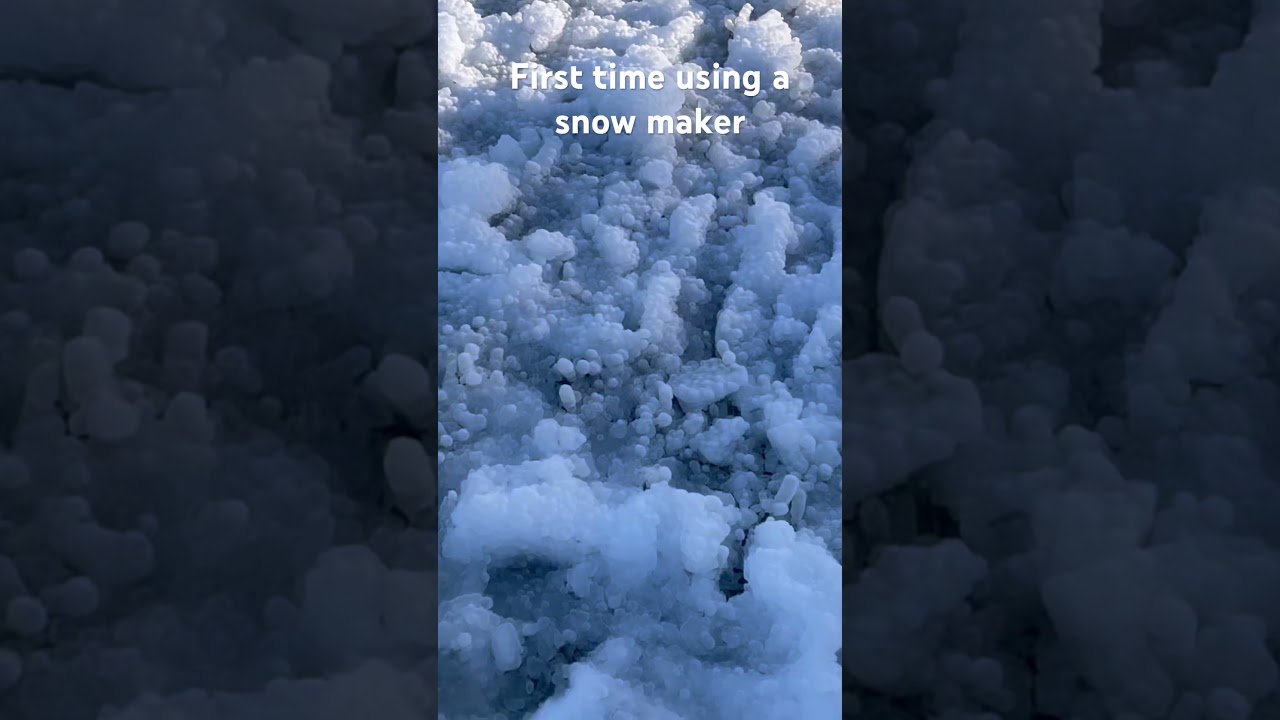 Homemade snow maker!