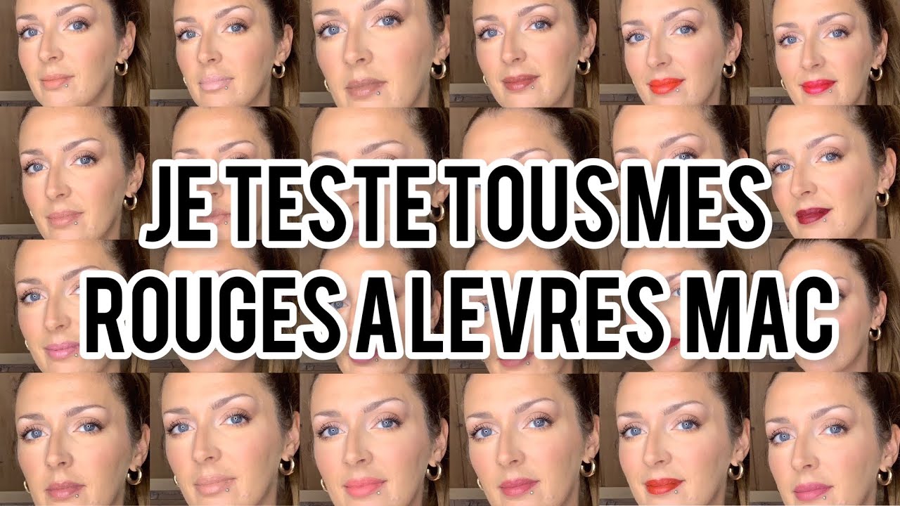 24 rouges à lèvres MAC portés 💄