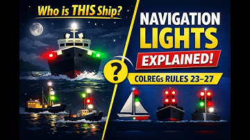 Navigation Lights Explained |COLREGs Rules 23–27 Made Easy |Power, Sailing, Fishing & Special Vessel