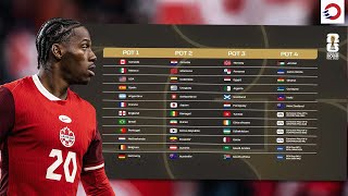 World Cup pots are out: Who will CanMNT 🇨🇦 play in group stage? 👀 | OneSoccer Direct ⤴️