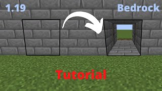 2x2 Geheime Redstone Piston Door (Tür) | Bedrock I Minecraft Tutorial I 1.18 I Easy I Deutsch