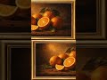 Golden Orange Frame Oil Painting #art #wallpaper #painting #oilpainting #interiordesign #walldecor