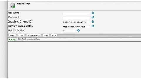 Lexmark Testing Assistant—Configuración de los ajustes de la cuenta del cliente de Grade Test