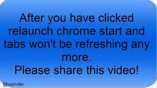 how to stop page from refreshing chrome