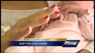 Felicia Rodriguez's daughter, baby Mia, goes home!