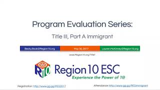 Program Evaluation Series: Title III, Part A Immigrant Information