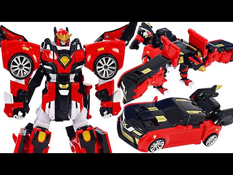 ミニフォーススーパー恐竜7トライホークキング! ロボット、ホーク、カー3が変身!| ドゥドゥポップトイ