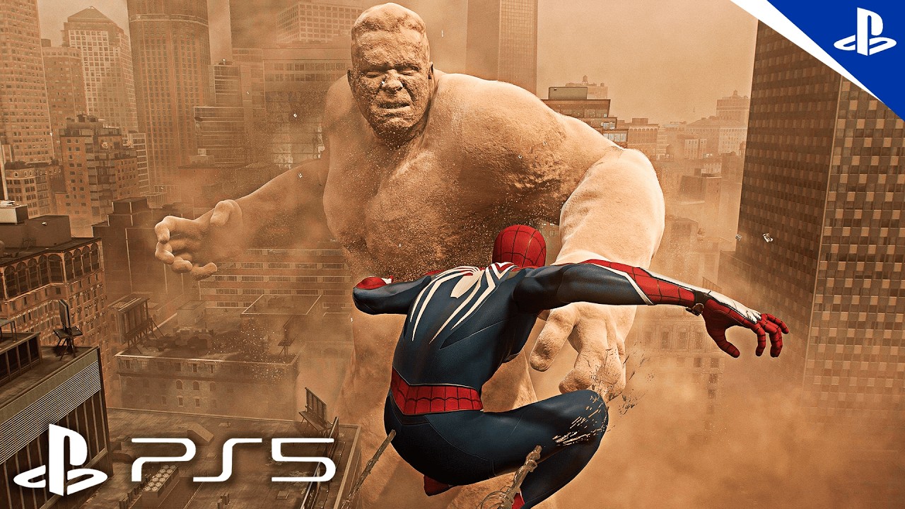 (PS5) Spider-Man 2: BATALHA ÉPICA com o Sandman! GRÁFICOS ULTRA REALISTAS [4K 60FPS HDR]