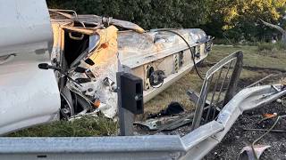 Ramp from I-480 to Ohio Turnpike in Streetsboro closed following tanker truck crash fuel spill