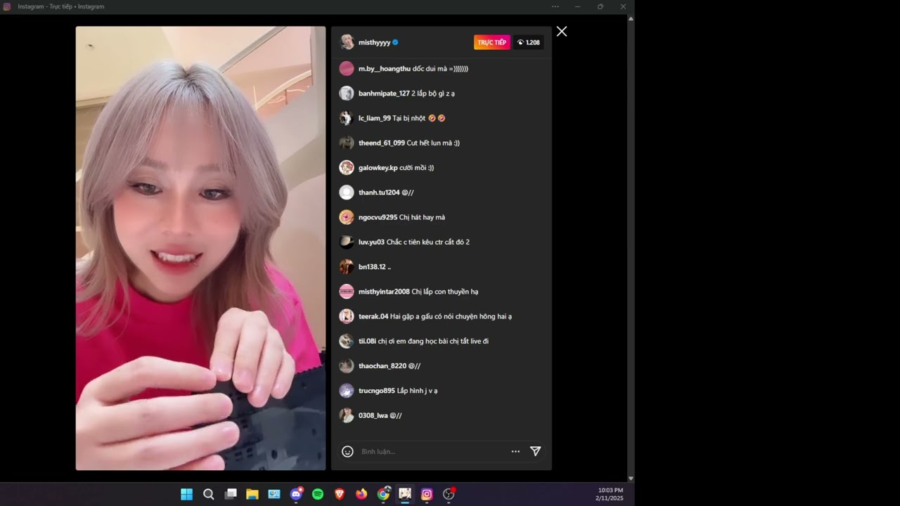 2025 02 11 Misthy live @insta