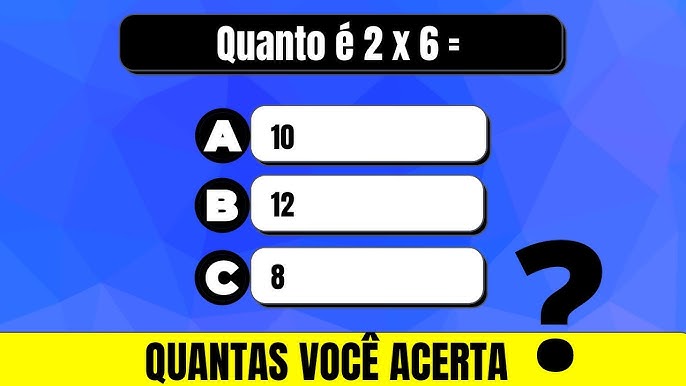 Tabuada de 5 - Quiz de Tabuada #tabuada #quiz #multiplicação #desaf