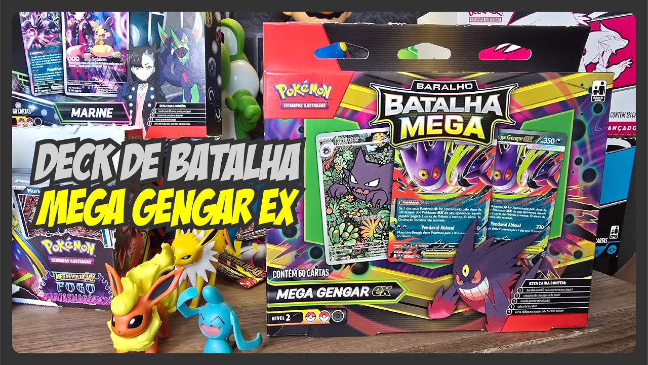 BARALHO de BATALHA MEGA GENGAR EX + DICAS para MELHORAR o DECK | CARTAS POKÉMON TCG