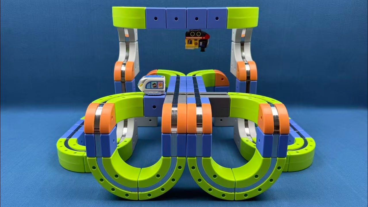 10 Min Satisfying Maglev Unboxing: Anti-Gravity Magnetic Train DIY Building Blocks ASMR | Toy Review