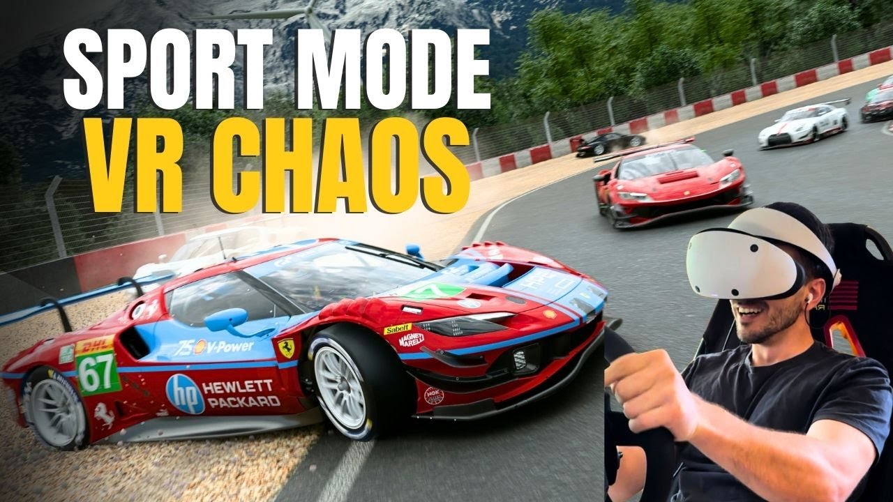 Какие ощущения от спортивного режима GT7 в виртуальной реальности.