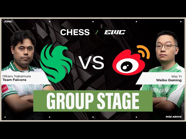 Hikaru Nakamura vs Wei Yi | Chess at EWC 25 - Day 2 - Group Stage