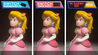 Princess Peach: Showtime! | Handheld vs Dock vs 4K Gamer Pro Mode | Switch Comparison